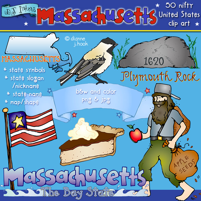 Massachusetts USA Clip Art Download