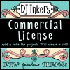 You can sell the projects you create with DJ Inker's clip art and fonts with our lifetime commercial license!