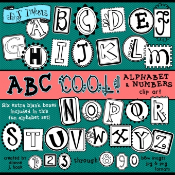 ABC Cool Clip Art Alphabet Download