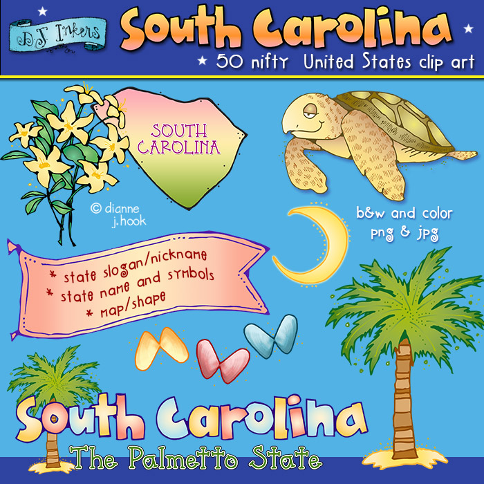 South Carolina USA Clip Art Download