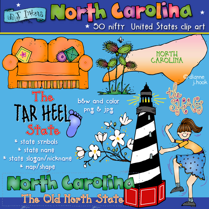 North Carolina USA Clip Art Download