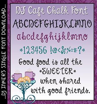 DJ Café Chalk Cursive Font Download