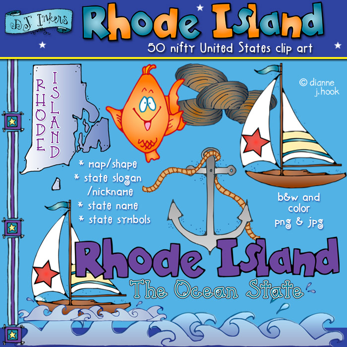 Rhode Island USA Clip Art Download
