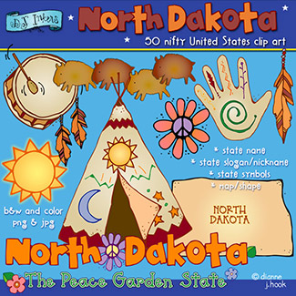 North Dakota USA Clip Art Download