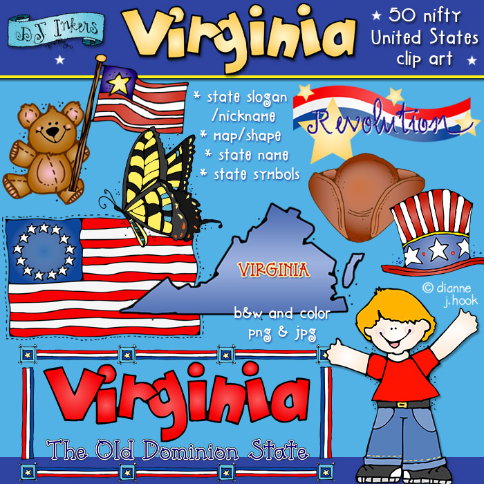Virginia USA Clip Art Download