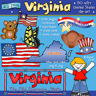 Virginia USA Clip Art Download