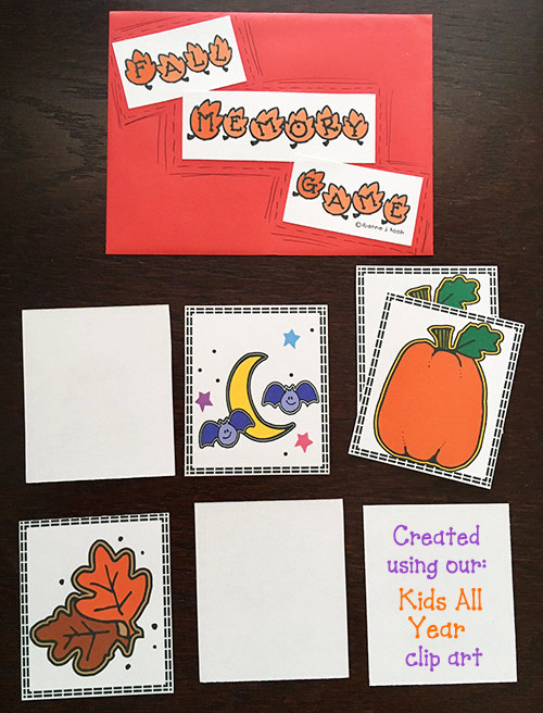 Fall Memory Game Printable Download