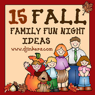 Fall Family Fun Nights - Ideas and Activities - Printable FREEBIE