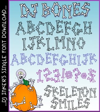 DJ Bones - Halloween Font Download