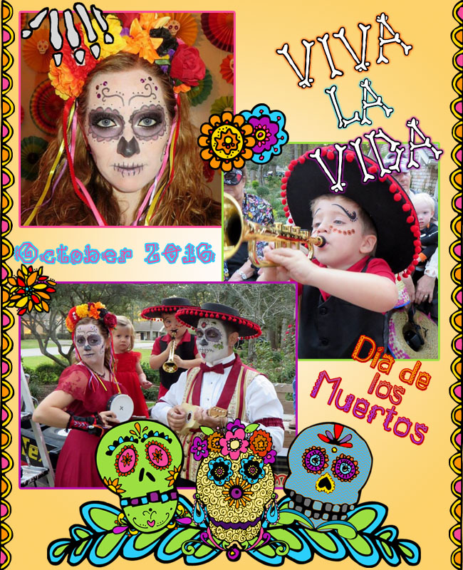 Día de los Muertos Clip Art for the Day of the Dead