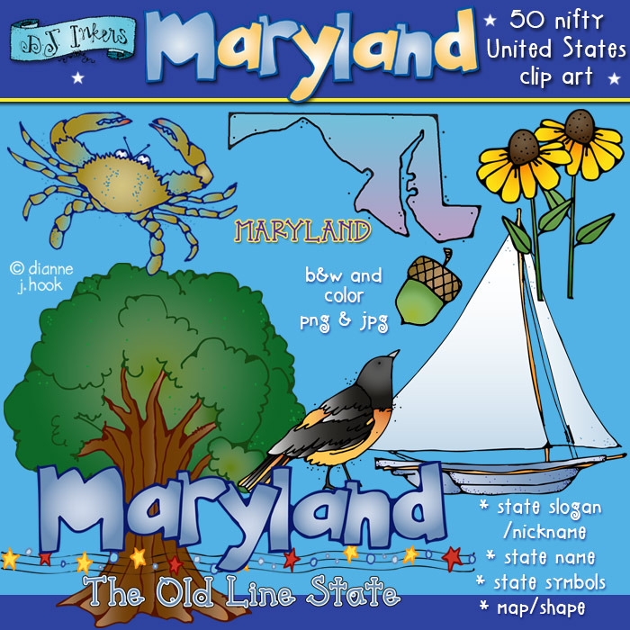 Maryland USA Clip Art Download
