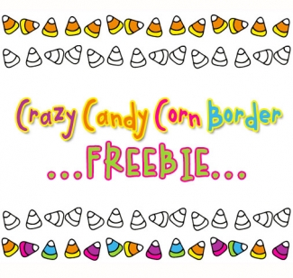 Crazy Candy Corn Clip Art and Borders