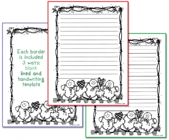 Holiday Borders for Writing Download