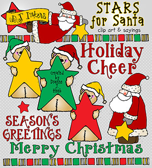 Stars for Santa Clip Art Download