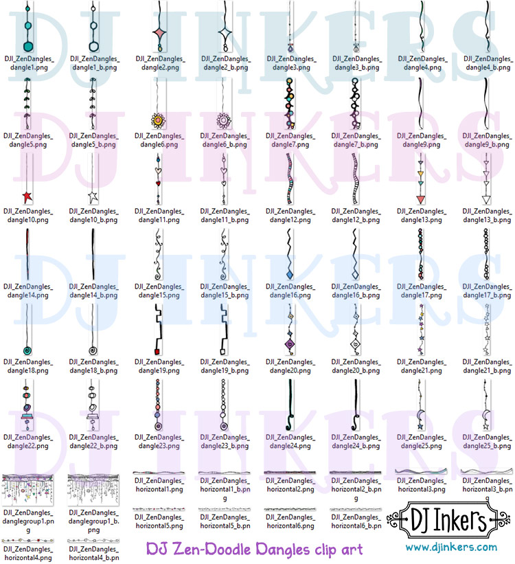 DJ Zen-Doodle Dangles Clip Art Download