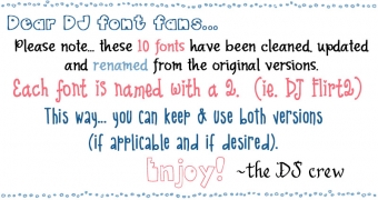 DJ's Favorite Fonts Collection - 10 Font Bundle