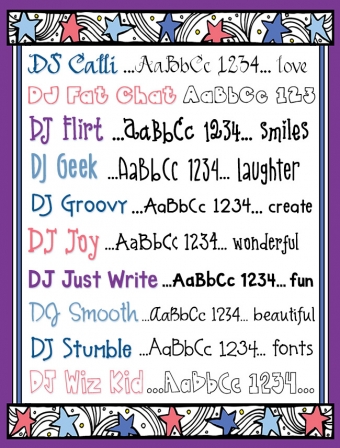 DJ Favorite Fonts Collection Download