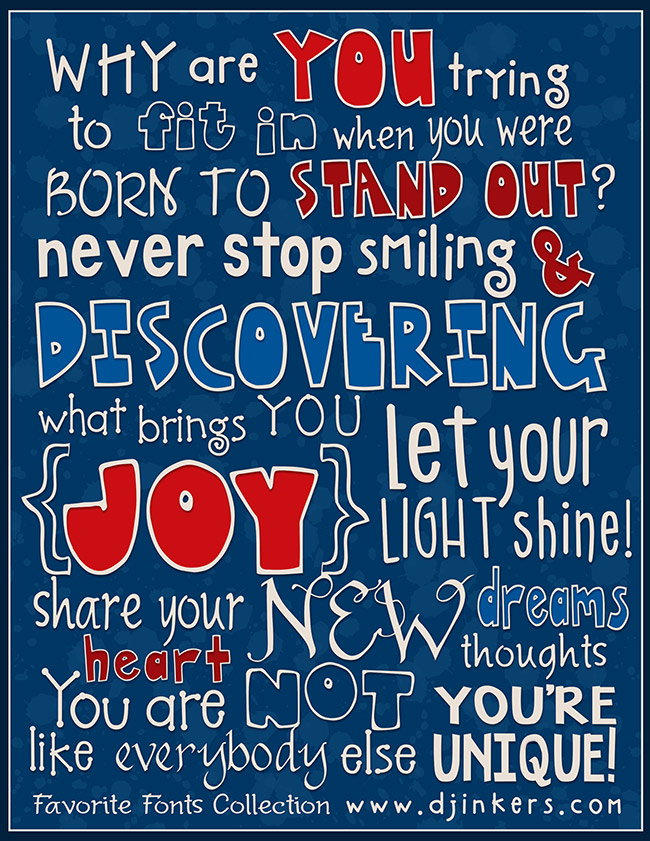 DJ's Favorite Fonts Collection - 10 Font Bundle