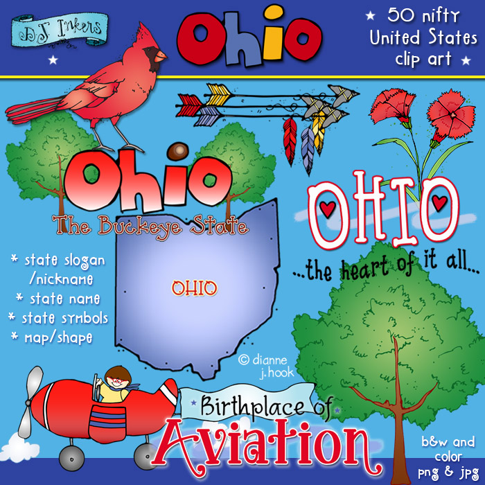 Ohio USA Clip Art Download
