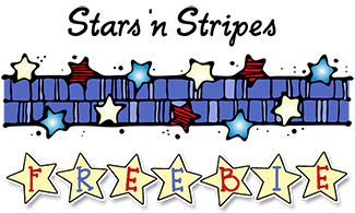 Stars 'n Stripes Border Clip Art FREEBIE