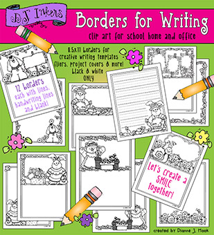 Spring Borders for Writing Download