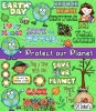 Protect our Planet clip art for conservation and Earth Day by DJ Inkers