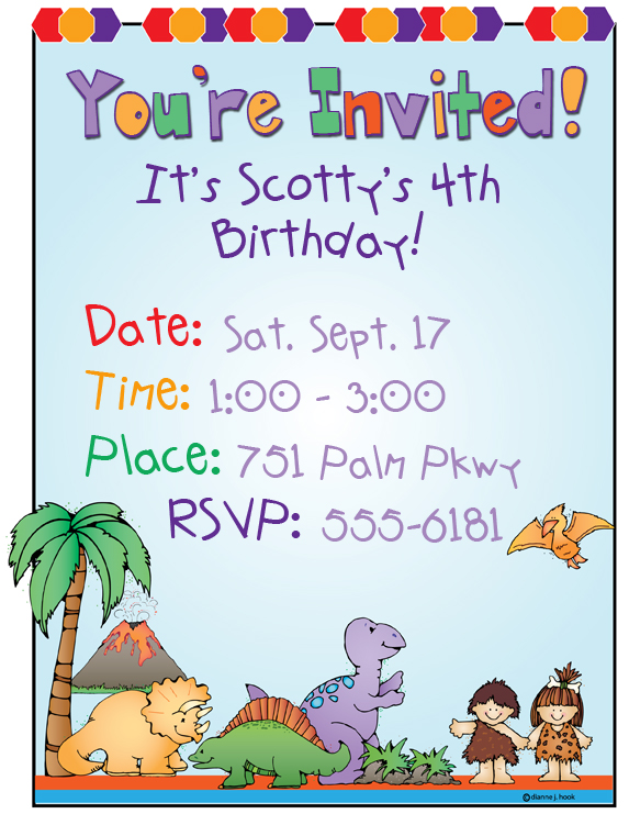 Fun dinosaur clip art and prehistoric smiles for kids by DJ Inkers