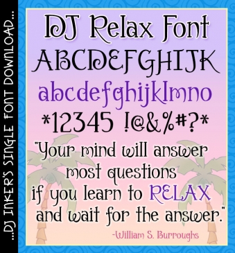 DJ Relax Font Download