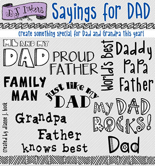 Sayings for Dad - Free with a $5 purchase!