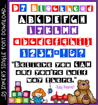 DJ Blockhead Font Download