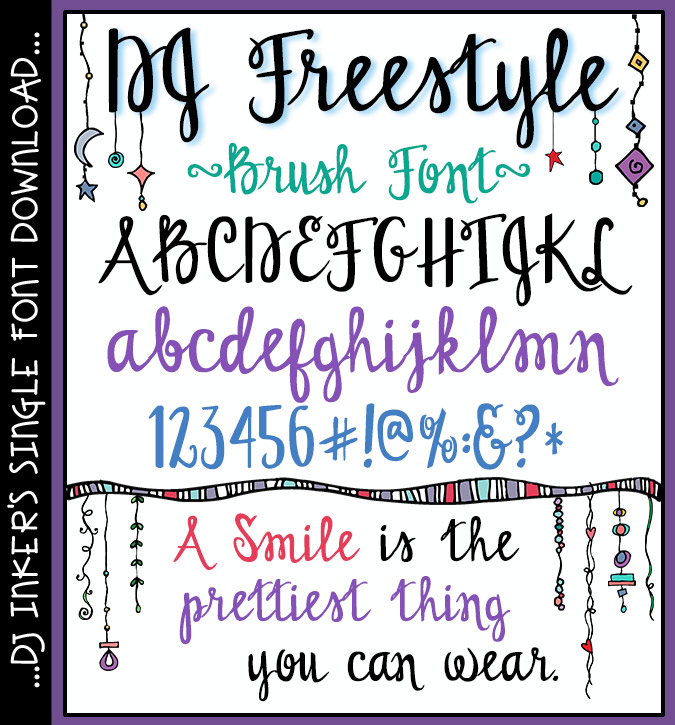 DJ Freestyle Brush Font Download