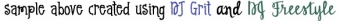 DJ Freestyle Brush Font Download