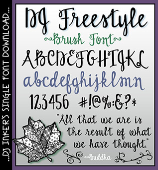 DJ Freestyle Brush Font Download