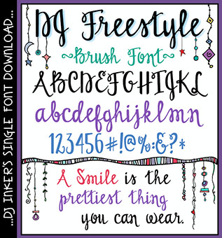 DJ Freestyle Brush Font Download