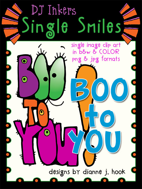Boo to YOU - Single Smiles Clip Art Image