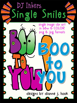 Boo to YOU - Single Smiles Clip Art Image