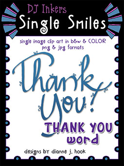 Thank You - Single Smiles Clip Art Image