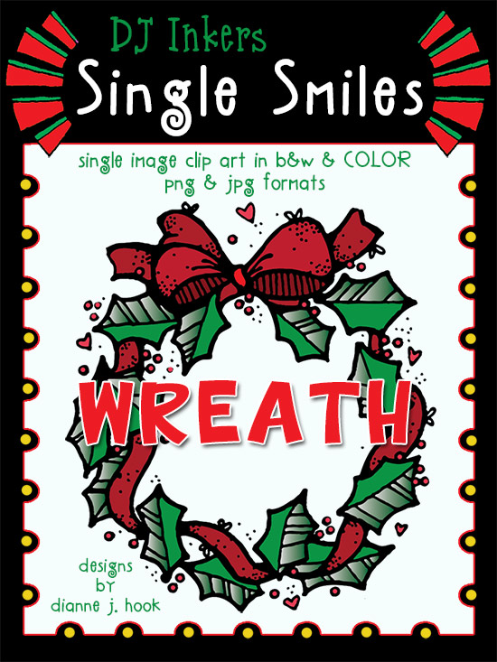 Wreath Clip Art - Single Smiles Image