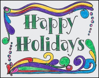 Holiday Coloring Cards Printable Download