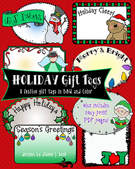 Holiday Gift Tags Printables Download
