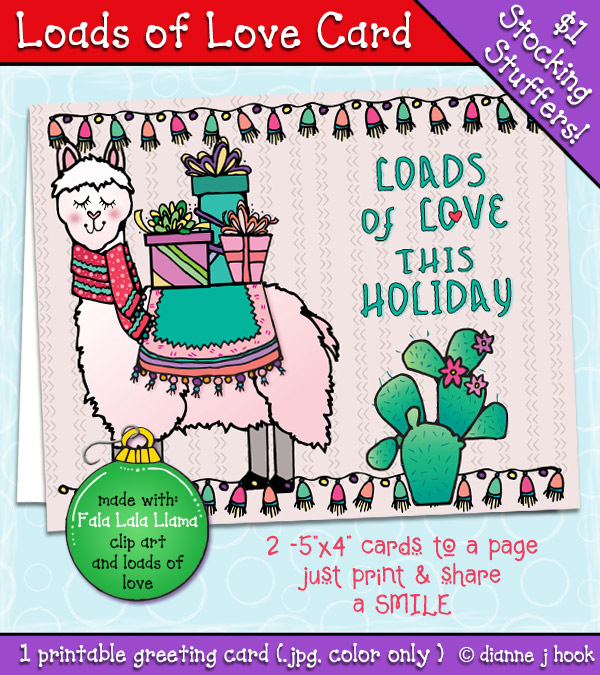 Loads of Love Printable Card Download