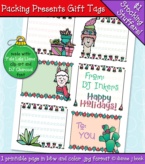 Packing Presents Gift Tags Printable Download