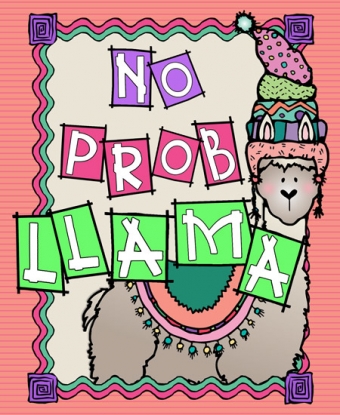 Llama Clip Art Border Covers Download