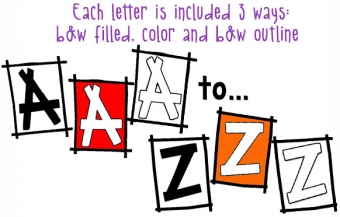 Boxes Clip Art Alphabet Download
