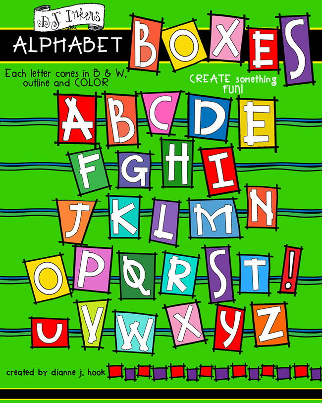 abc box letters ip art