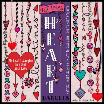 Heart Dangles Clip Art Download