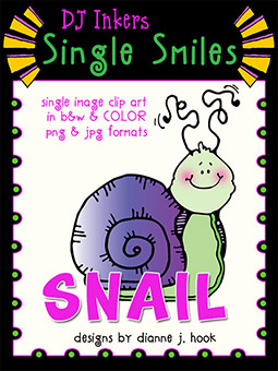 Snail - Single Smiles Clip Art Image