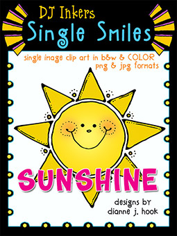 Sunshine - Single Smiles Clip Art Image