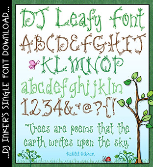 DJ Leafy Font Download