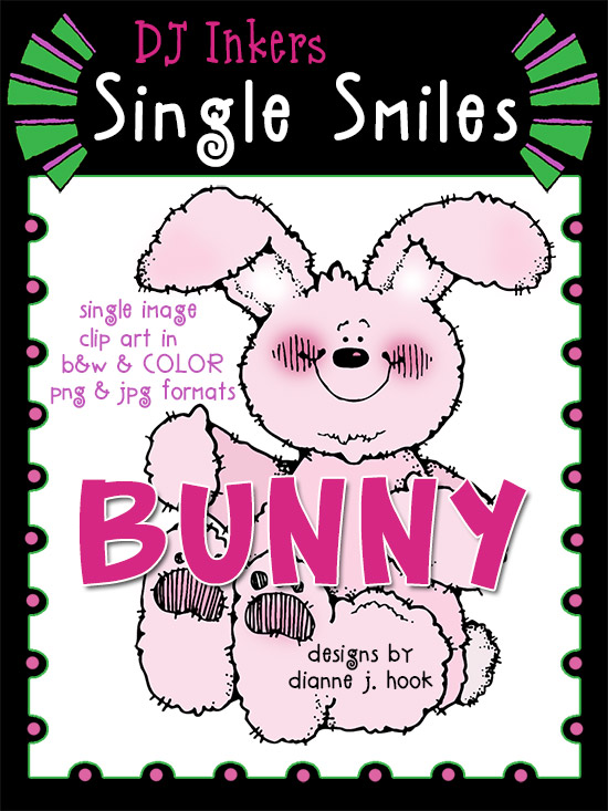 Bunny - Single Smiles Clip Art Image
